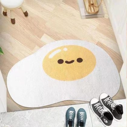 Egg Rug for Living Room Nordic Smile Egg Carpet
