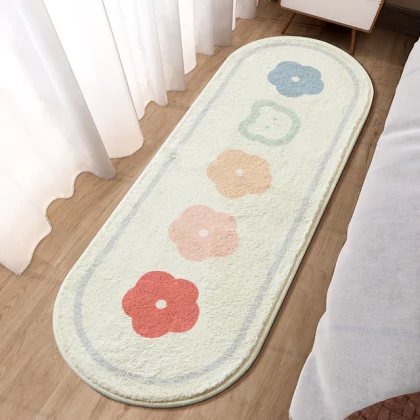 Fluffy Soft Bedroom Carpet Cute Children's Bedside Rug